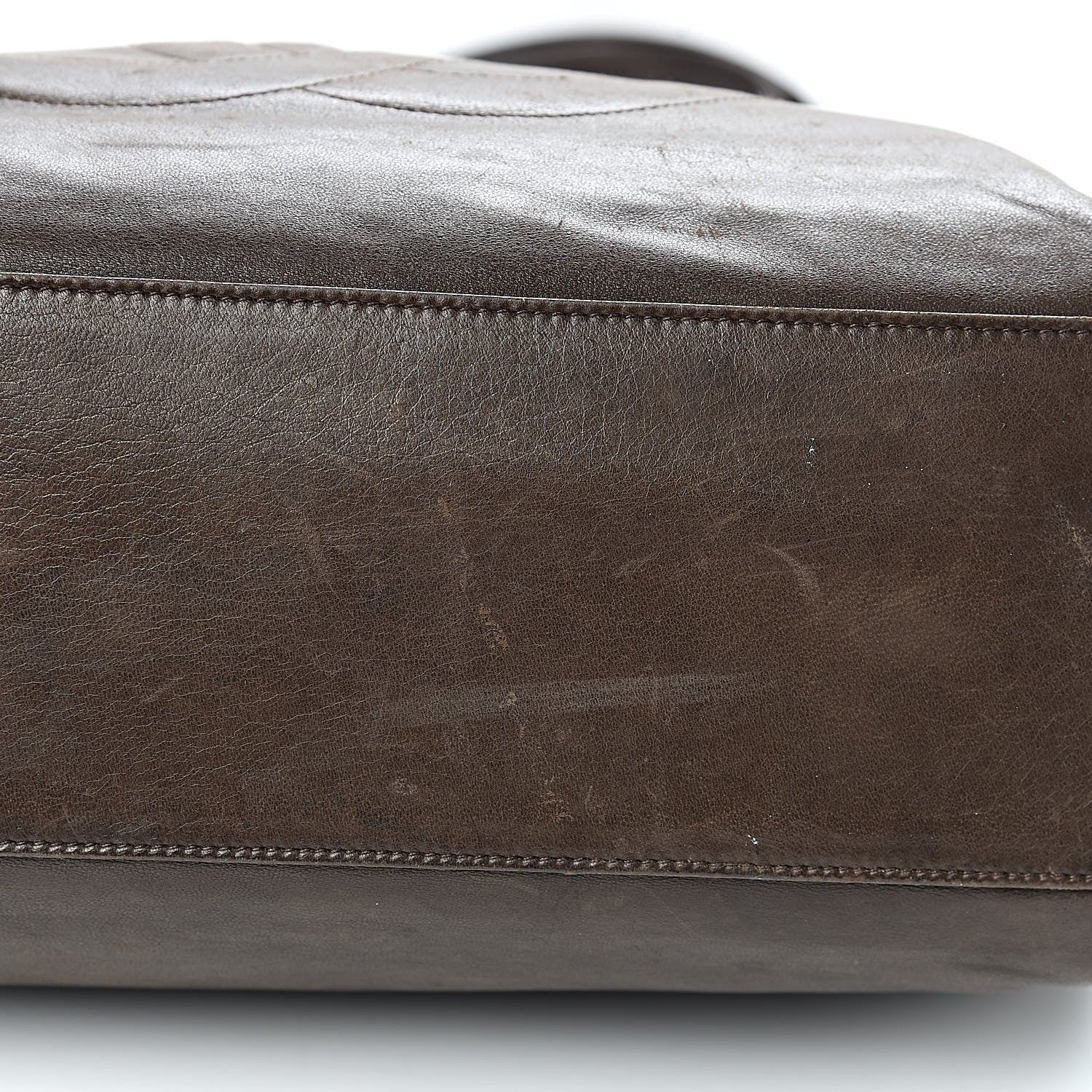 Chanel Lambskin CC Tote Brown 10 of 10