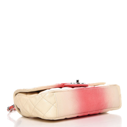 Chanel Caviar Quilted Ombre Medium Single Flap White Rose Pink 4 of 8