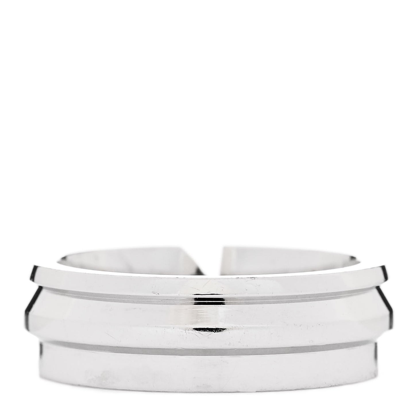 18K White Gold Diamond Modern Keys Ring 46 3.75