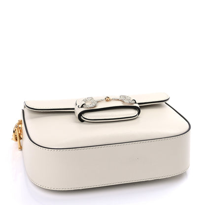 Gucci Azalea Calfskin Mini Crystal Horsebit 1955 Shoulder Bag Mystic White 3 of 8