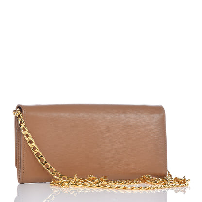 Prada Vitello Move Chain Wallet Caramel 3 of 8
