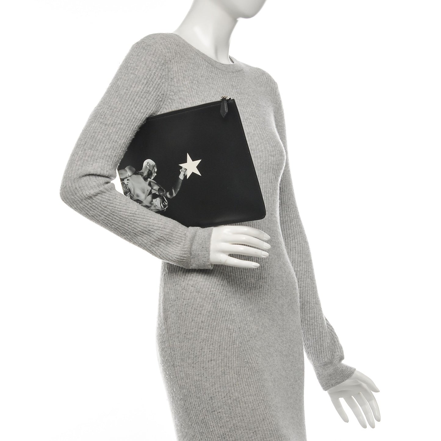 Calfskin Large Basketball Player Pouch Black