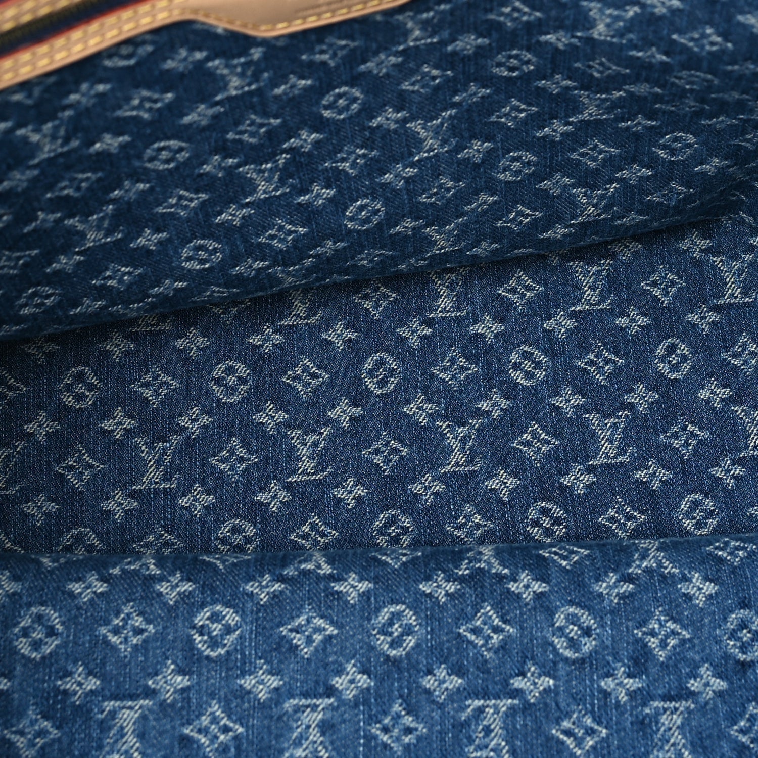 Louis Vuitton Monogram Denim Neo Neverfull MM Blue 5 of 9