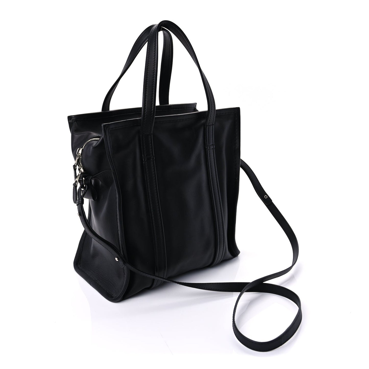 Agneau Small Bazar Shopper Tote  Black