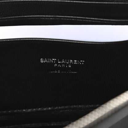 Saint Laurent Grain De Poudre Matelasse Monogram Mini Lou Camera Bag Black 6 of 10