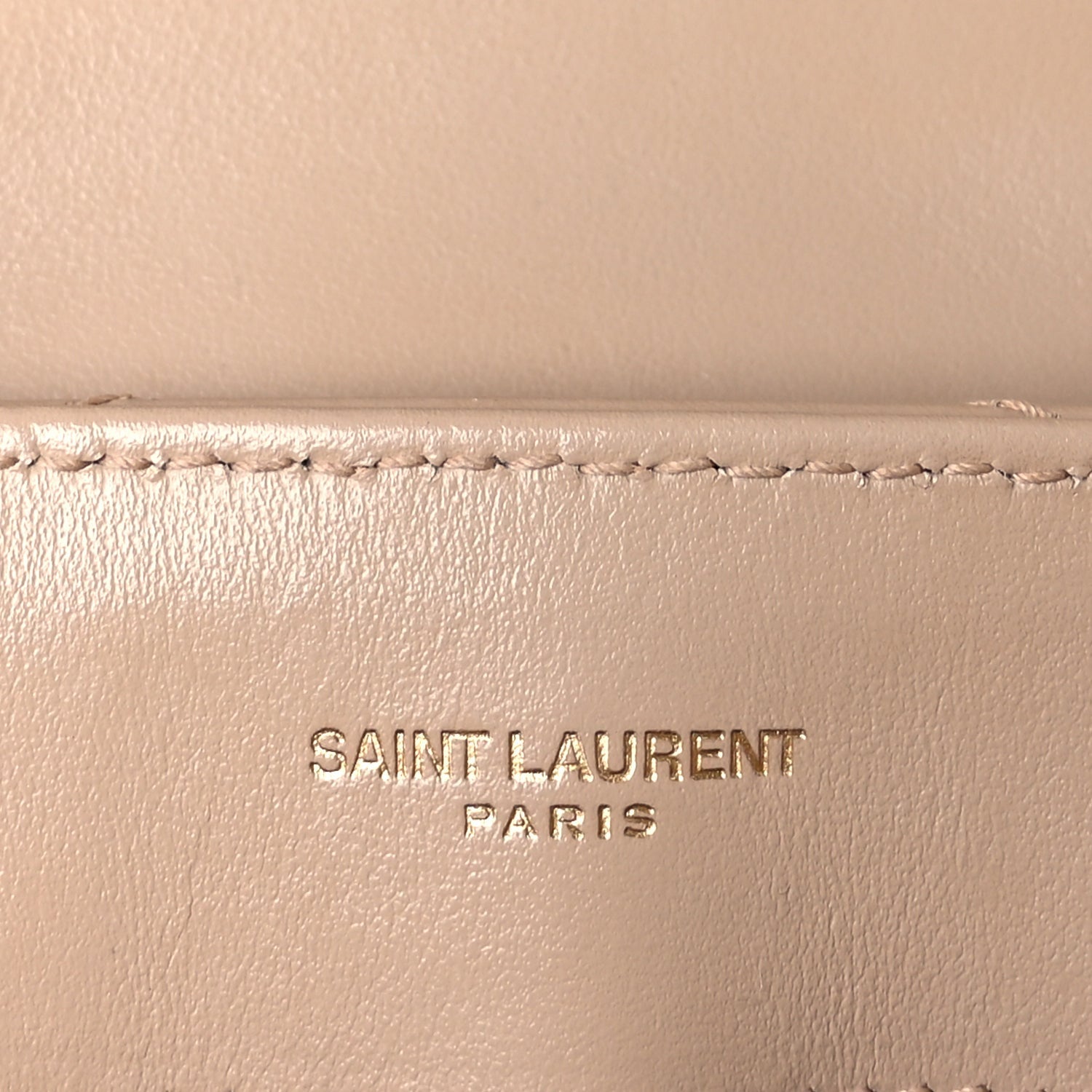 Saint Laurent Calfskin Y Quilted Monogram Small Loulou Chain Satchel Dark Beige 5 of 7