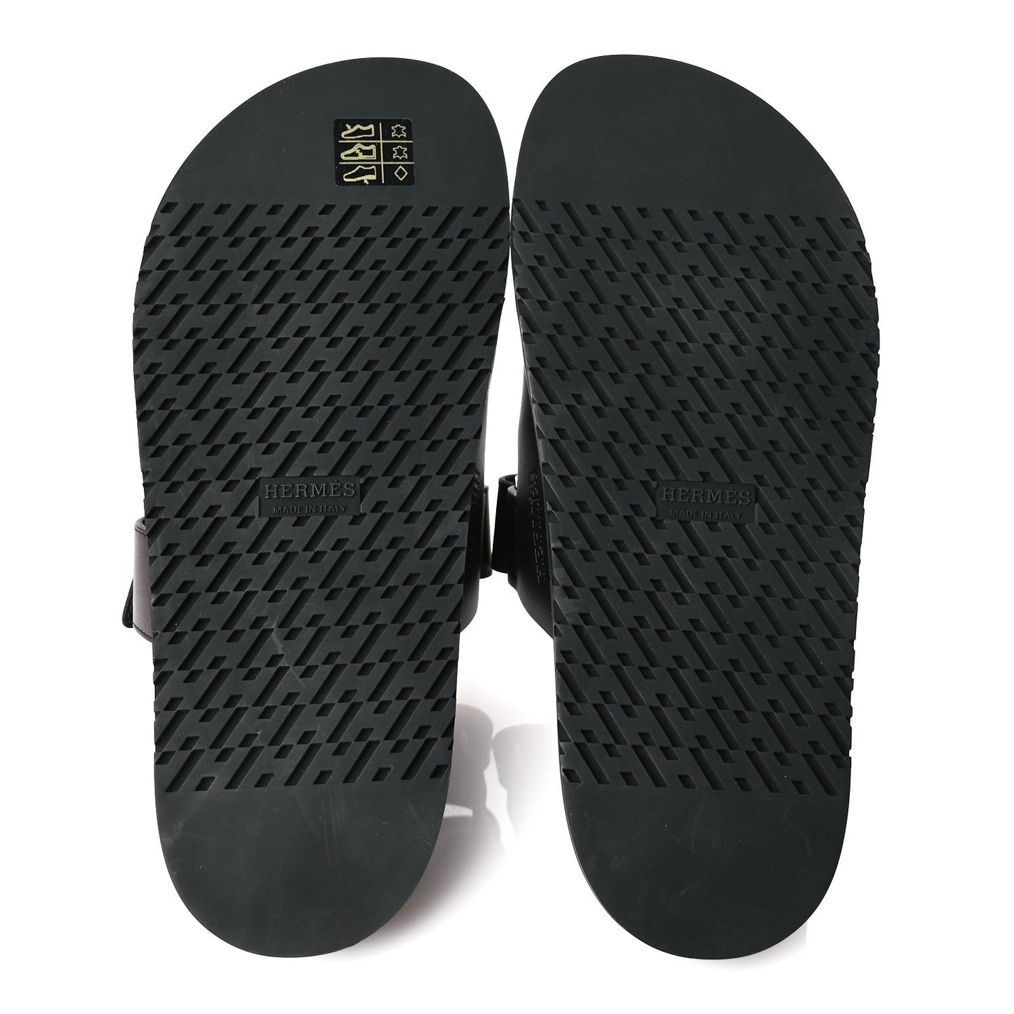 Calfskin Womens Chypre Sandals 38.5 Black