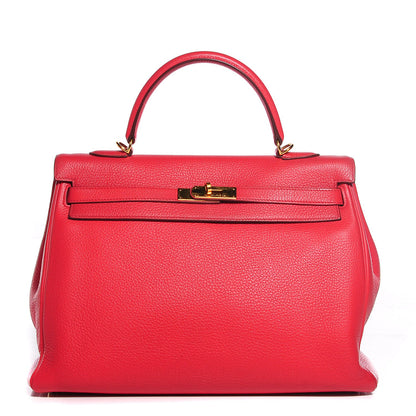 Hermes Taurillon Clemence Kelly Retourne 35 Bougainvillea 1 of 26