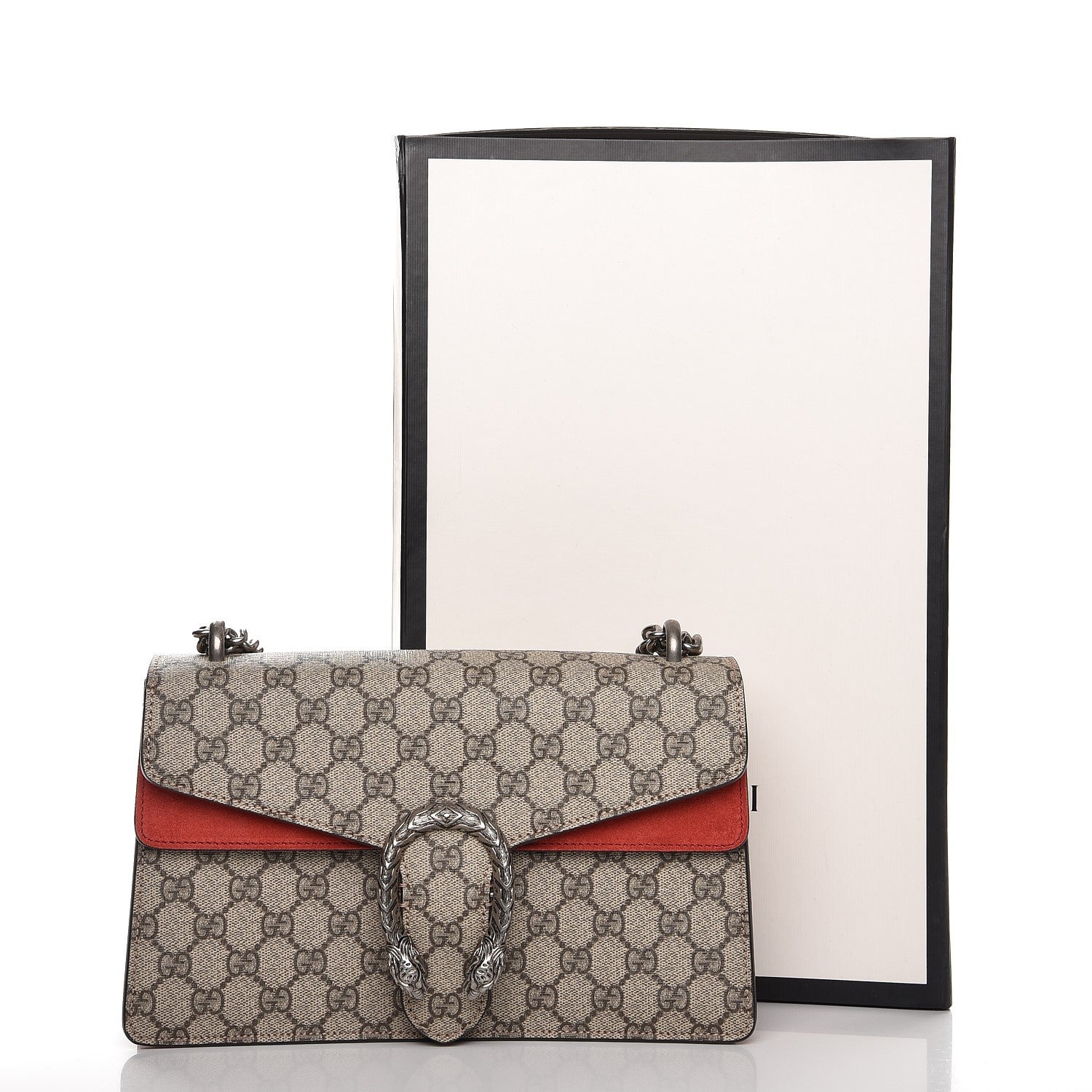 Gucci GG Supreme Monogram Small Dionysus Shoulder Bag Red 10 of 10