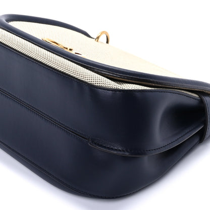Mulberry Canvas Calfskin Amberley Satchel Midnight 7 of 8