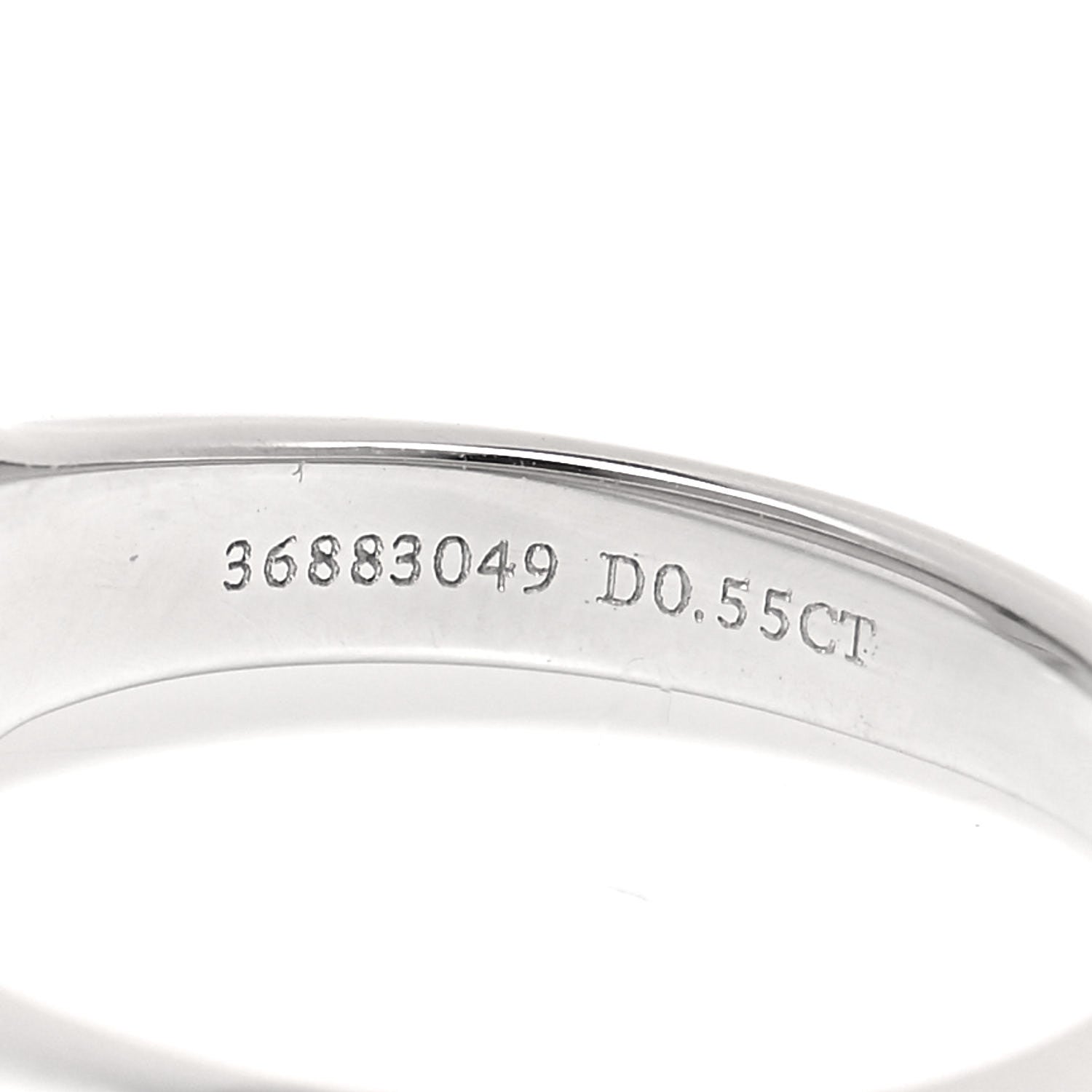 Tiffany Platinum Diamond .55ct Solitaire Engagement Ring 47 4 4 of 5