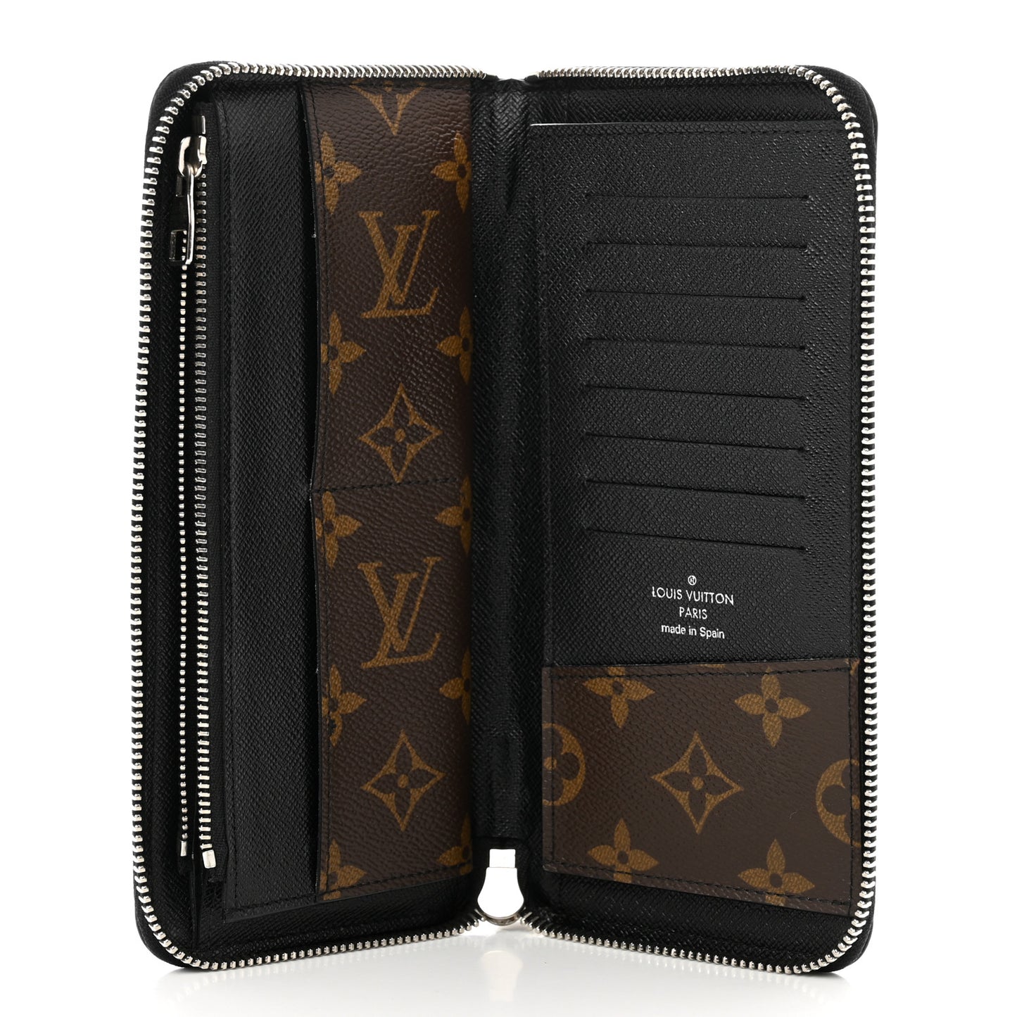 Monogram Macassar Vertical Zippy Wallet