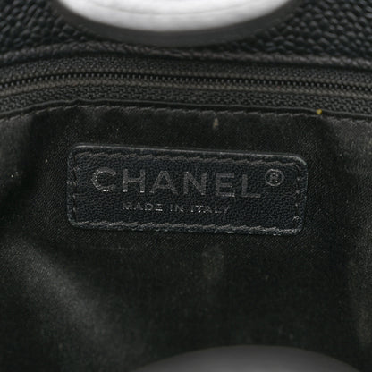 Chanel Caviar Quilted Petit Shopping Tote PST Black 6 of 10