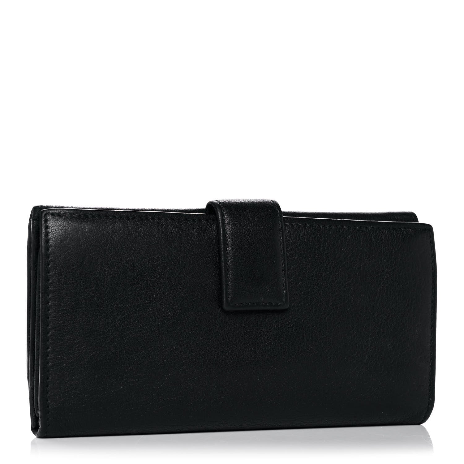 Alexander McQueen Calfskin Skull Continental Wallet Black 6 of 30