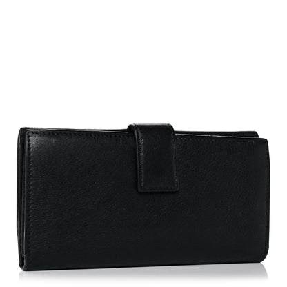 Alexander McQueen Calfskin Skull Continental Wallet Black 6 of 30