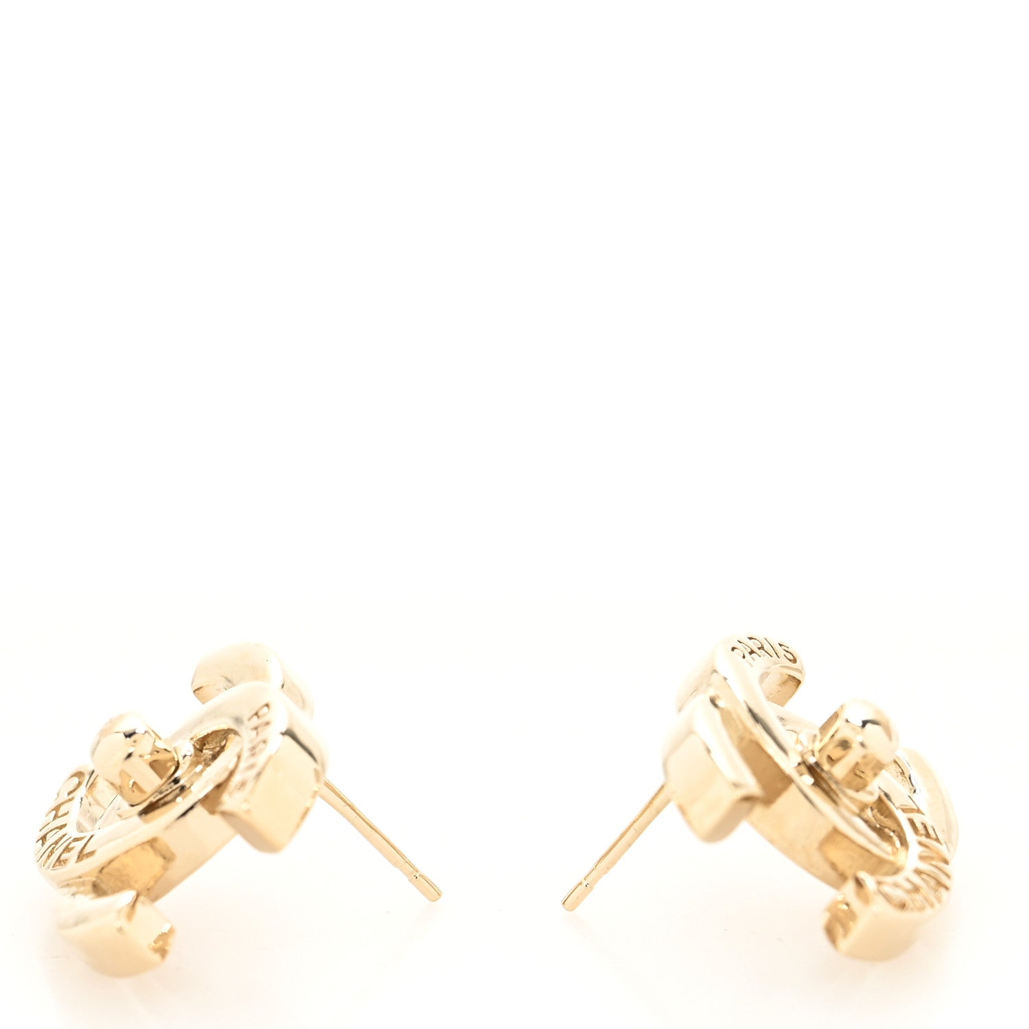 Chanel Metal CC Turnlock Earrings Gold 3 of 4