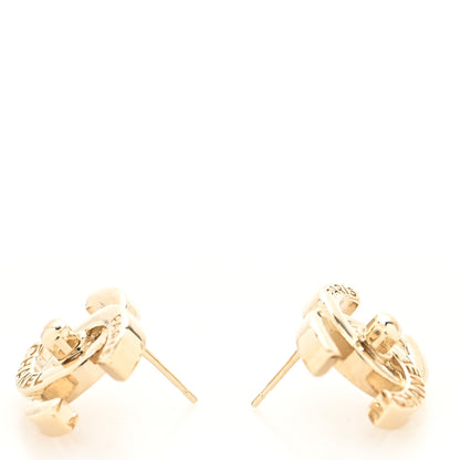 Chanel Metal CC Turnlock Earrings Gold 3 of 4