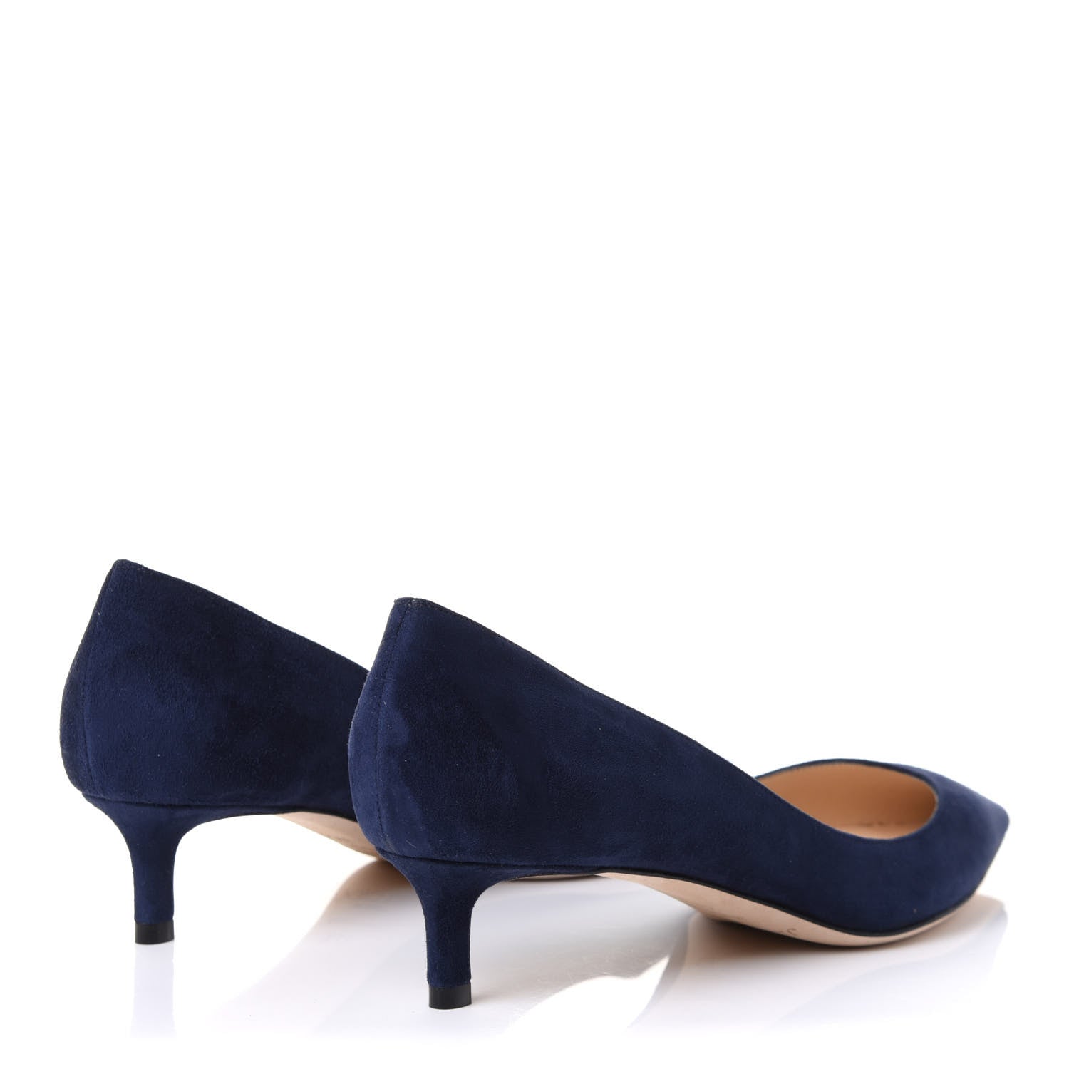Jimmy Choo Suede Romy Pumps 37.5 Navy 4 of 9