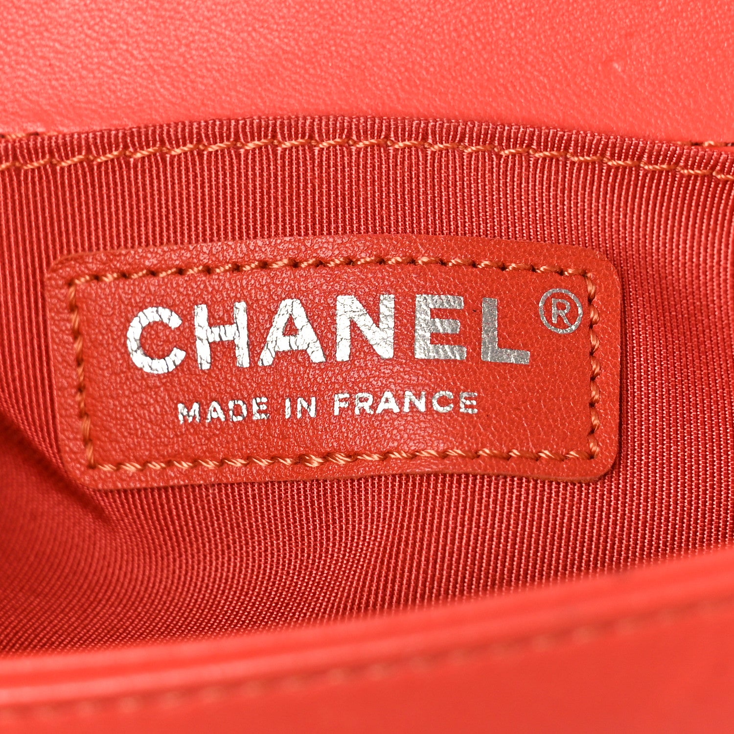 Chanel Lambskin Tweed Small Boy Flap Coral 6 of 9