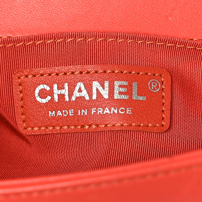 Chanel Lambskin Tweed Small Boy Flap Coral 6 of 9