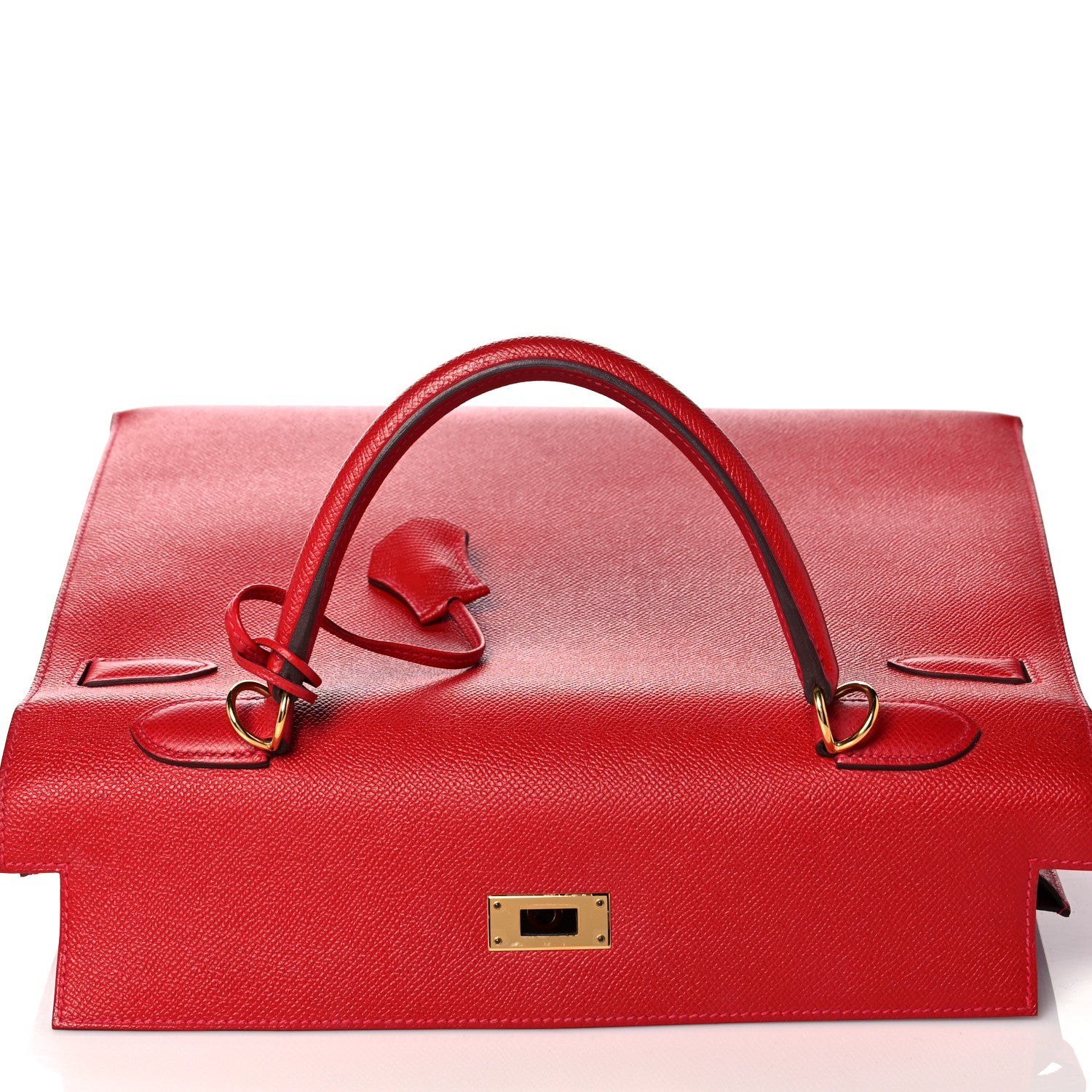 Hermes Epsom Kelly Sellier 35 Rouge Casaque 17 of 35