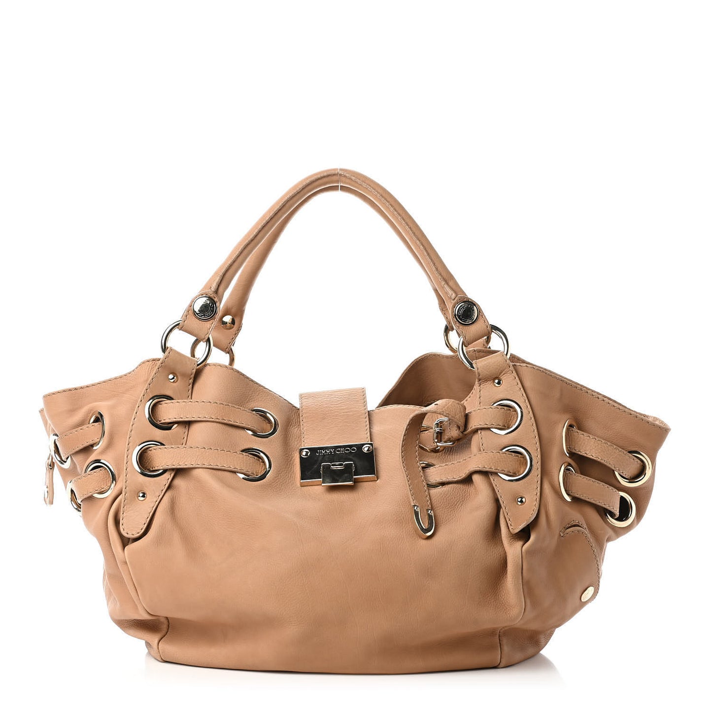 Calfskin Shoulder Bag Beige