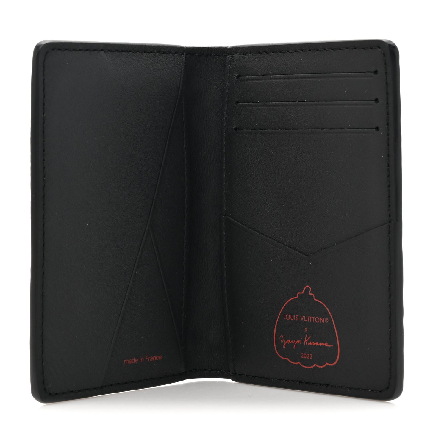 LV X YK Empreinte Pocket Organizer Black Red