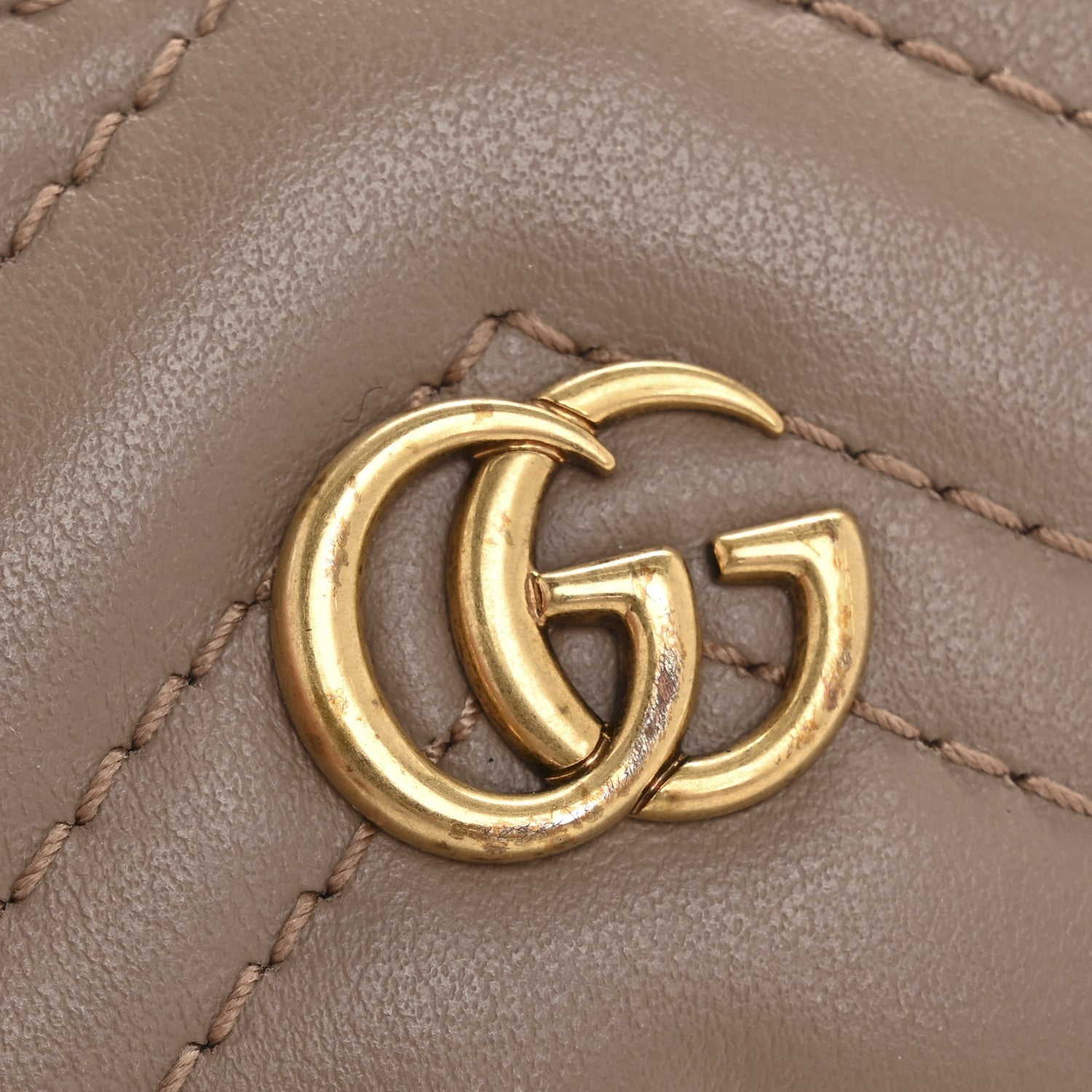 Gucci Calfskin Matelasse GG Marmont Card Holder Porcelain Rose 7 of 7