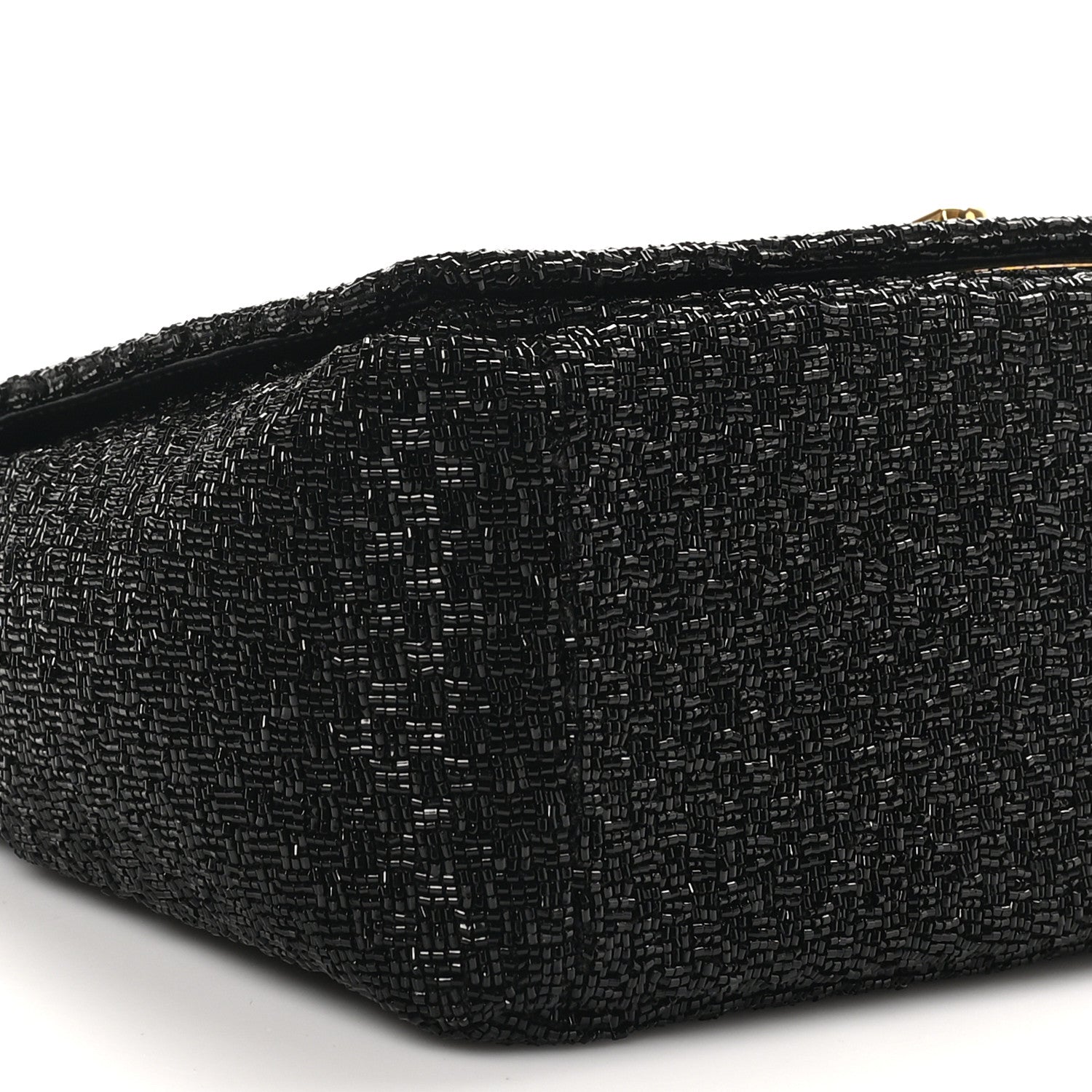 Christian Dior Beaded Checkered Medium Caro Bag Black 9 of 10