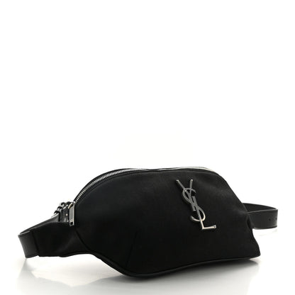Saint Laurent Canvas Monogram Belt Bag Black 4 of 7