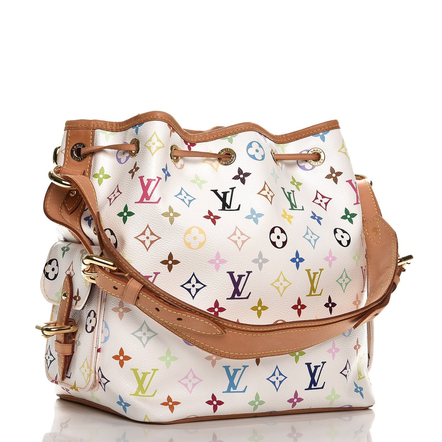 Monogram Multicolor Petit Noe White