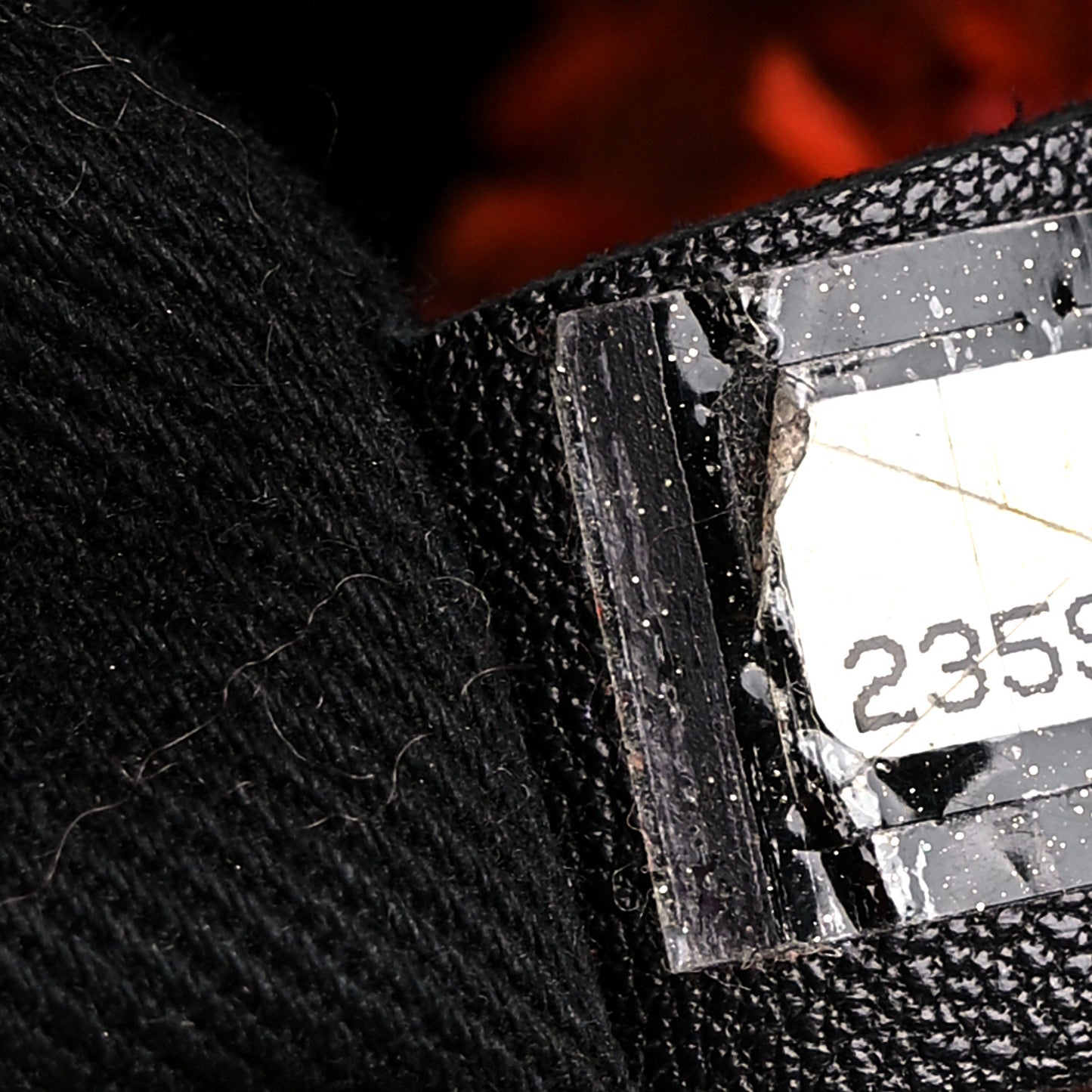 Tweed Sequins Embroidered Cubano Trip Backpack Orange Coral