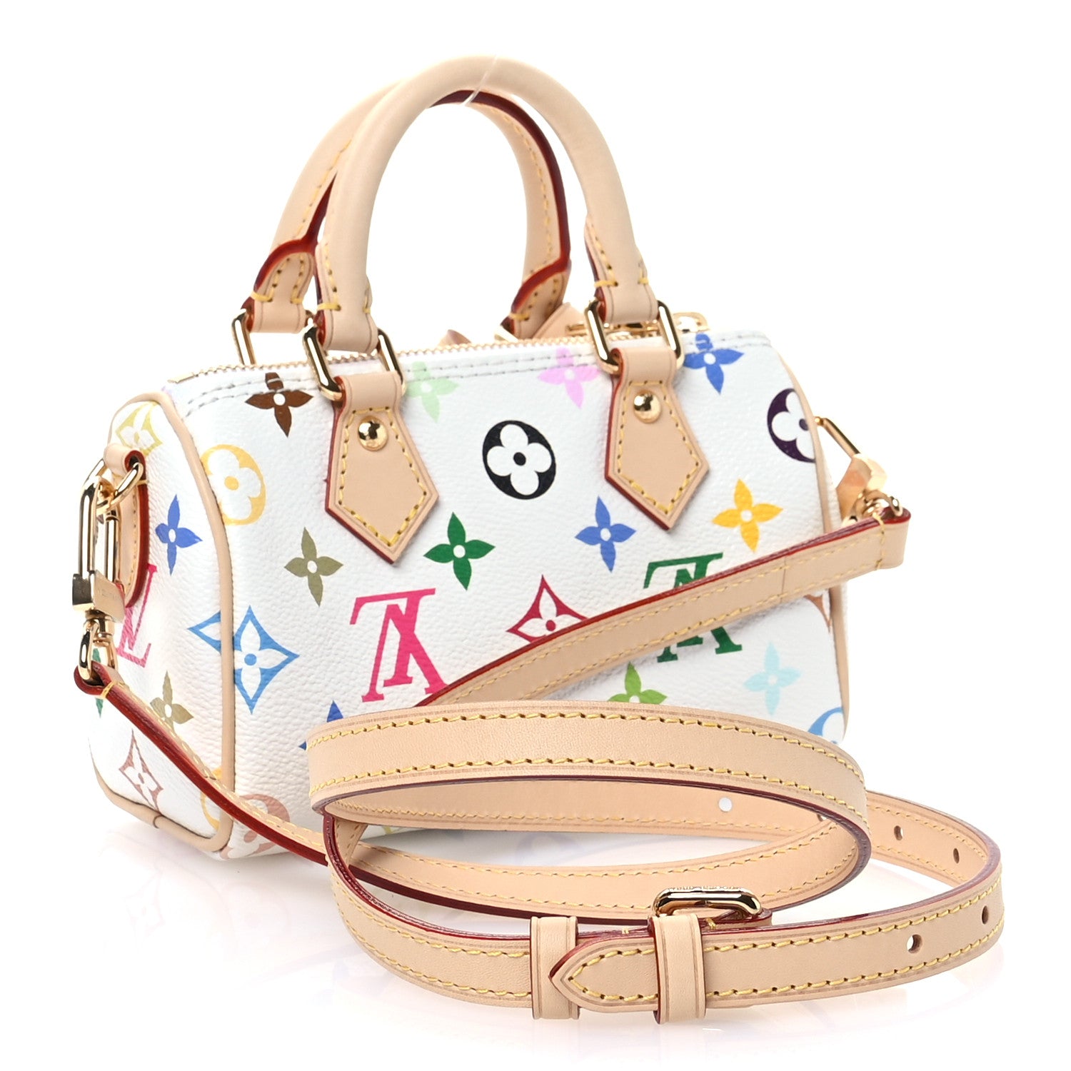 Louis Vuitton LV X TM Monogram Multicolor Nano Speedy White 3 of 9