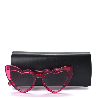 Saint Laurent Acetate Heart Frame Loulou SL181 Sunglasses Pink 8 of 8