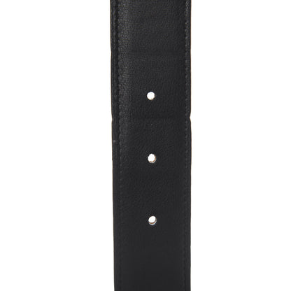 Hermes Epsom Swift 32mm Strie H Belt 90 Black Gold 5 of 6