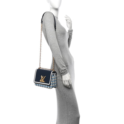 Louis Vuitton Epi Guinguette Twist Shoulder Bag MM Indigo Blue 2 of 13