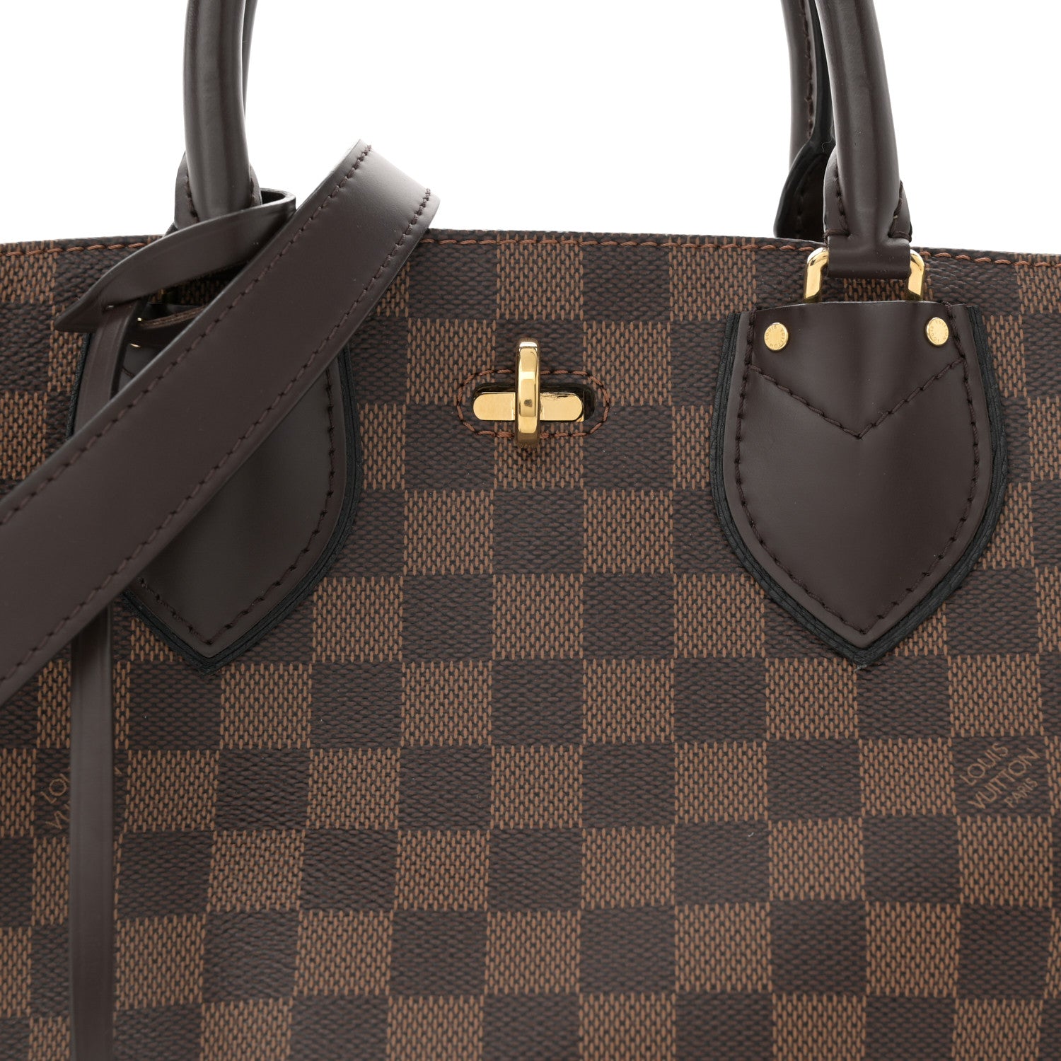 Louis Vuitton Cuir Taurillon Damier Ebene Normandy Black 8 of 16