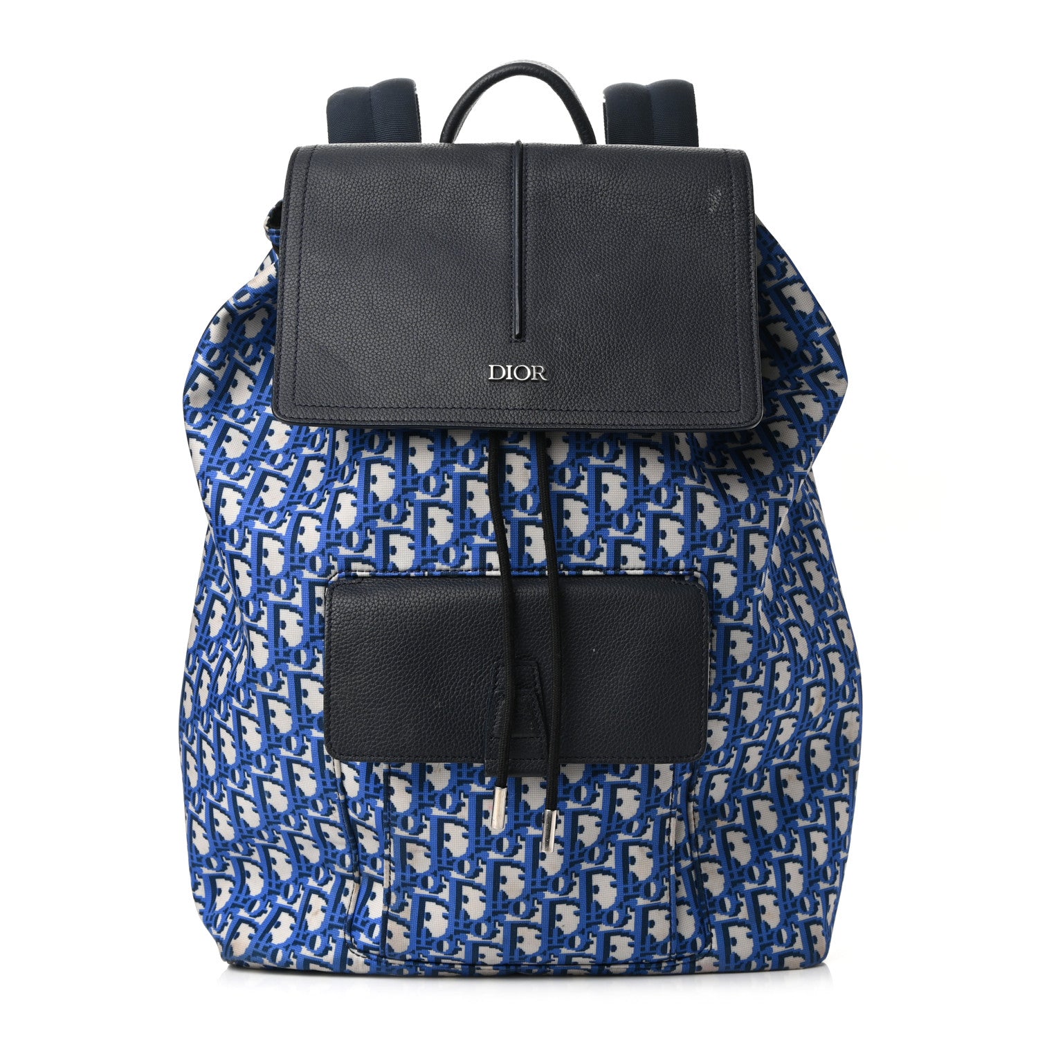 Christian Dior Technical Fabric Oblique Motion Backpack Light Blue 1 of 12