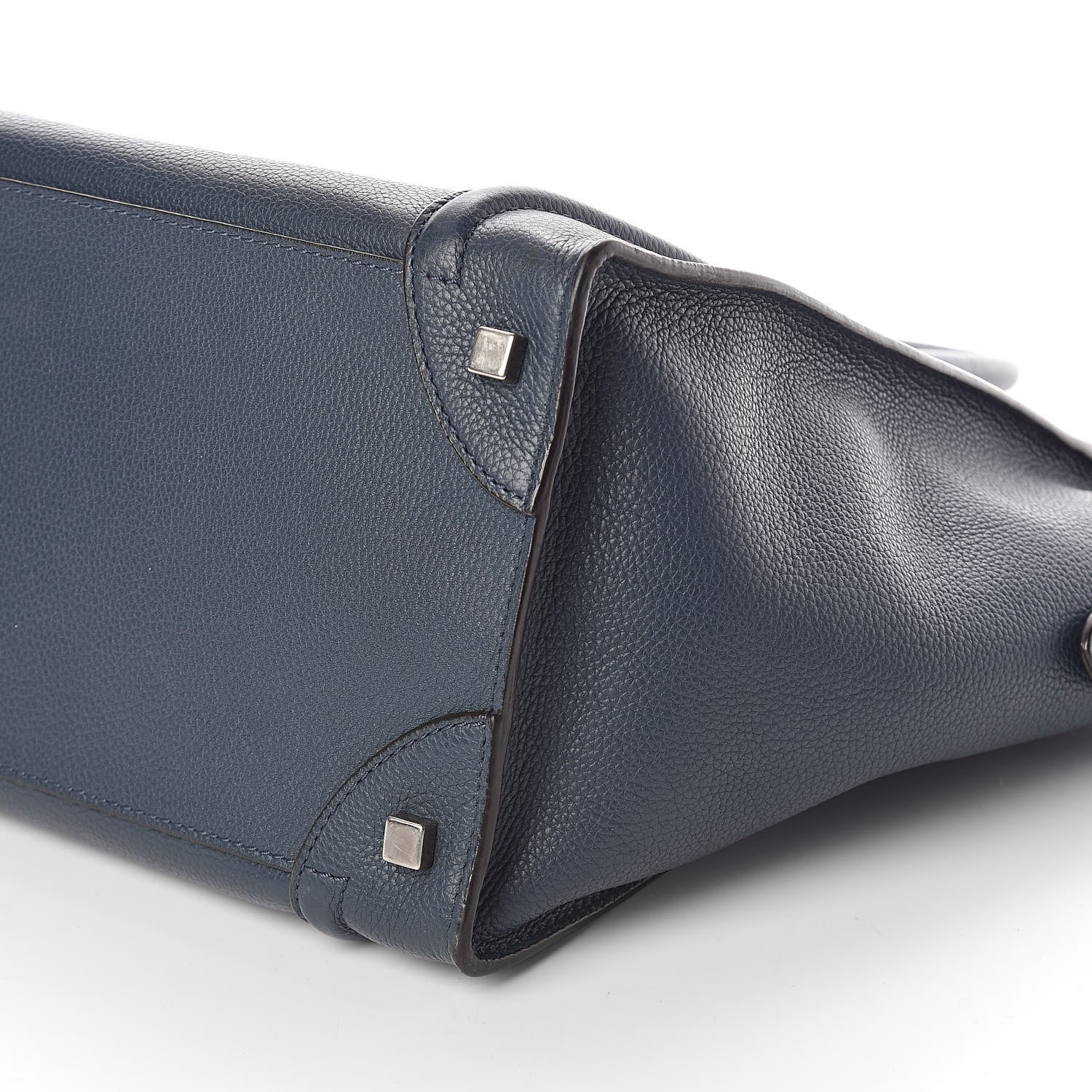 Celine Drummed Calfskin Mini Luggage Slate 9 of 9