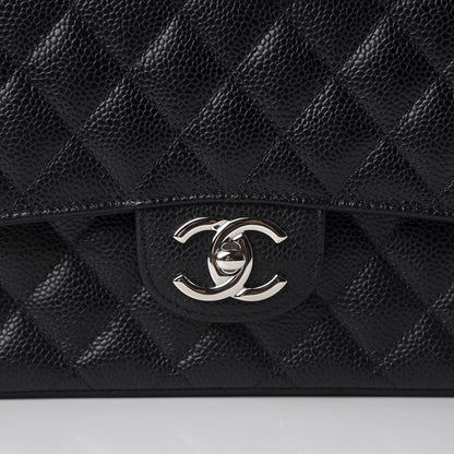 Chanel Caviar Quilted Medium Double Flap Black 8 of 9