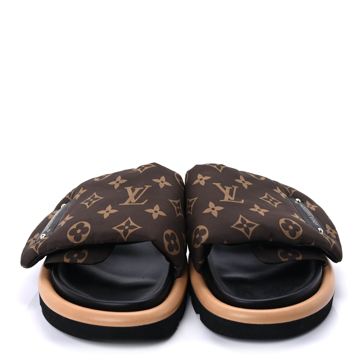 Louis Vuitton Nylon Monogram Pool Pillow Comfort Mule 40 Cacao Brown 2 of 10