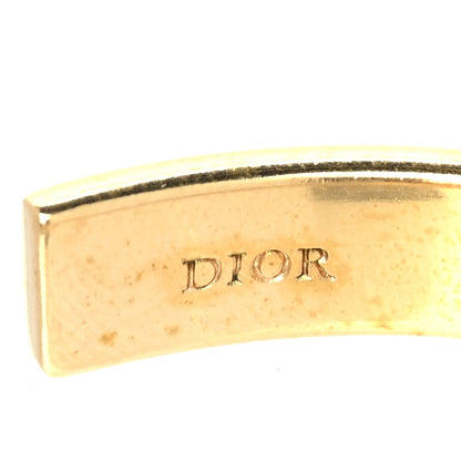 Christian Dior Metal Enamel Code Bangle Bracelet Black Gold 3 of 3