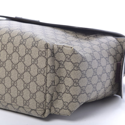 Gucci GG Plus Monogram Messenger Diaper Bag Dark Brown 7 of 12