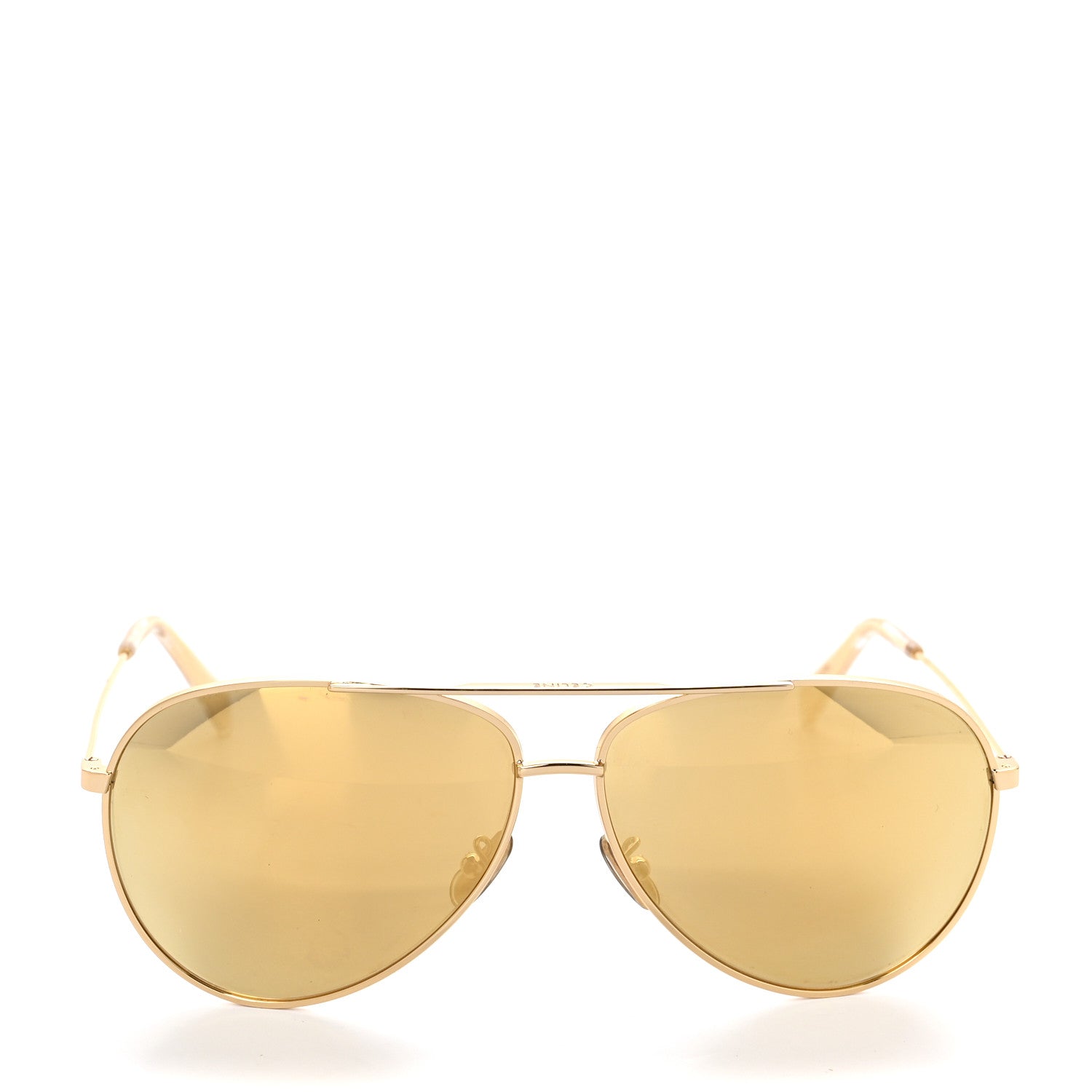 Celine Aviator Sunglasses CL 40062U Gold 2 of 8