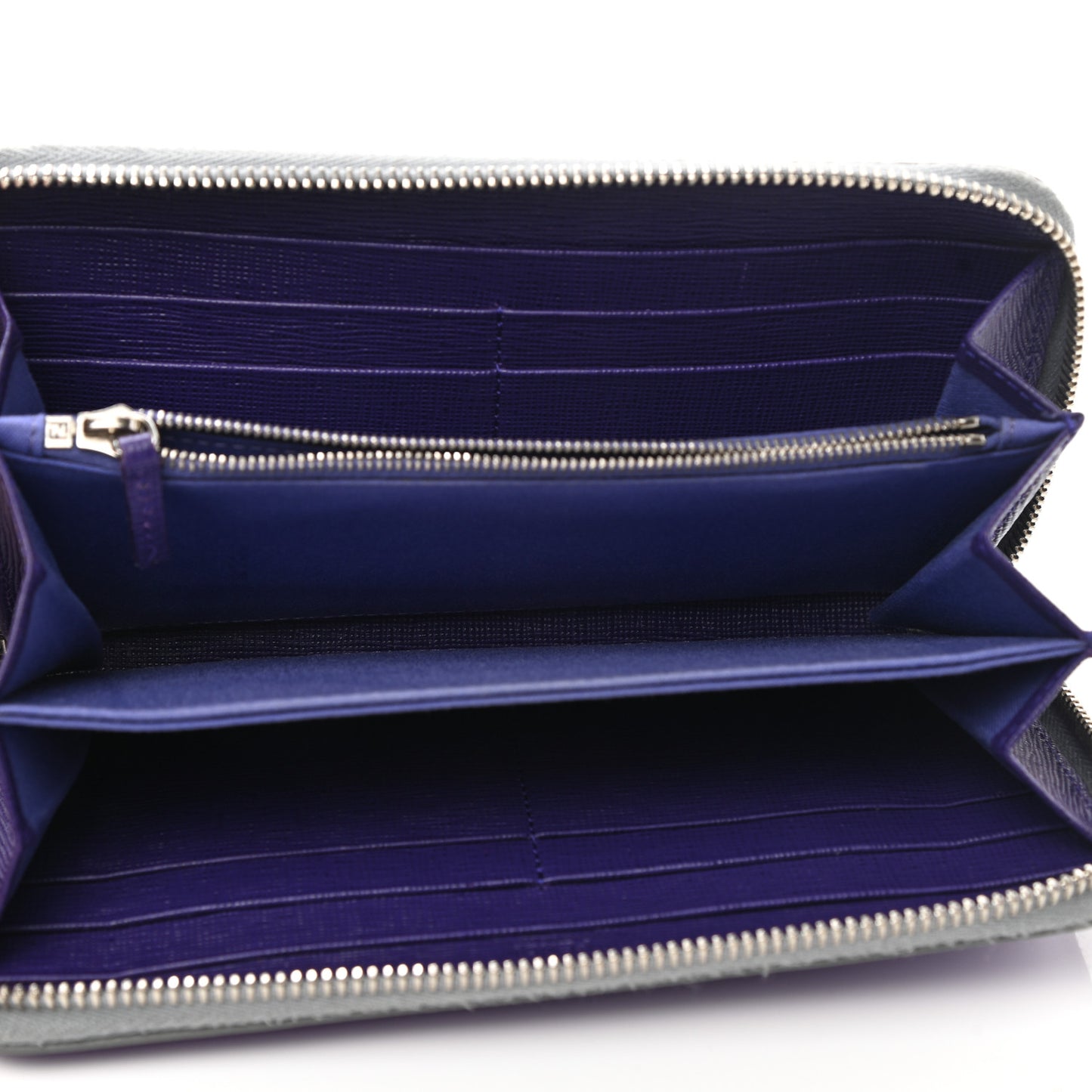 Vitello Elite Studded Hypnoteyes Zip Around Wallet Polvere Multicolor