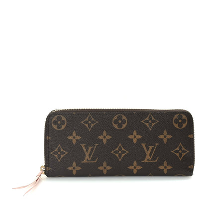 Louis Vuitton Monogram Clemence Wallet  Rose Ballerine 1 of 7