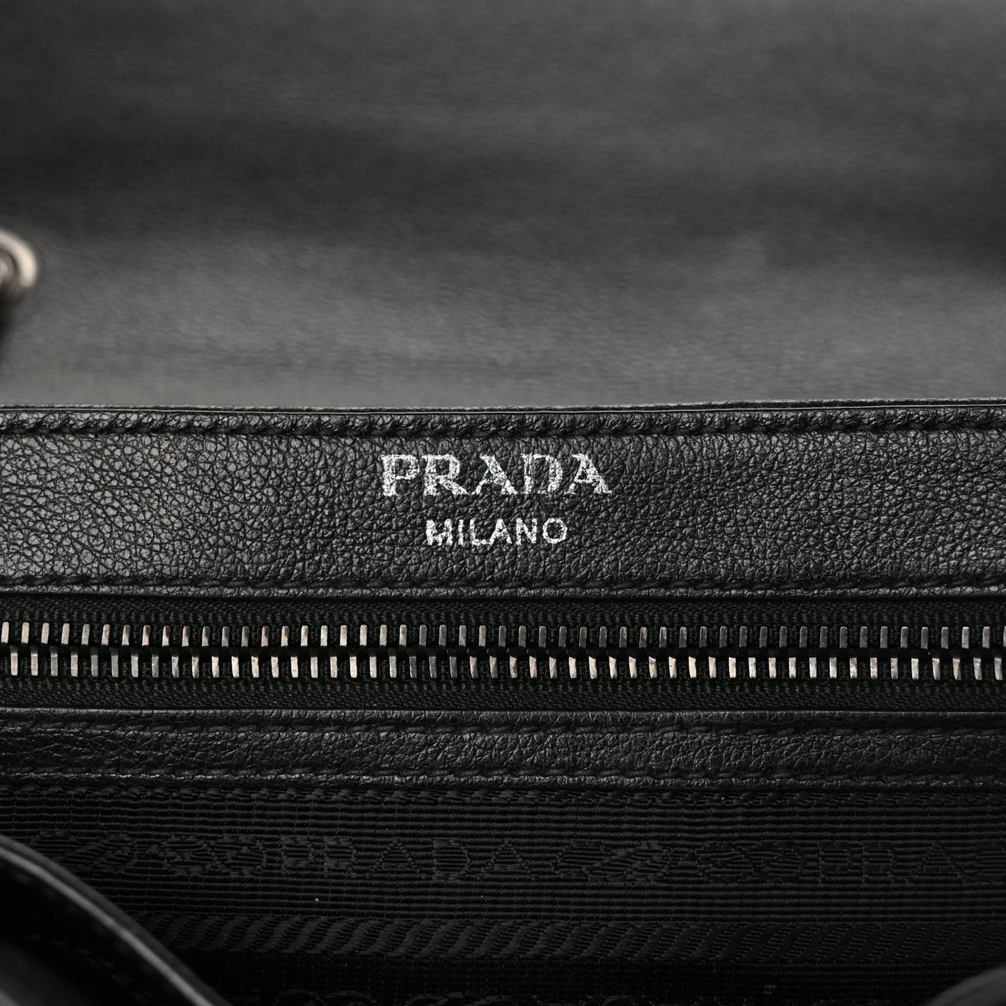 Glace Calfskin Studded Crossbody Black White