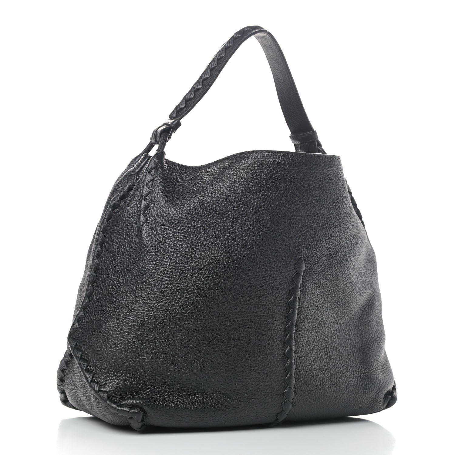Bottega Veneta Cervo Deerskin Hobo Black 2 of 8