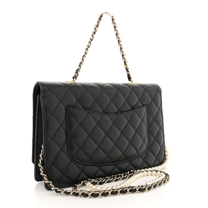 Chanel Lambskin Quilted Fantasy Pearl Flap Black 3 of 13
