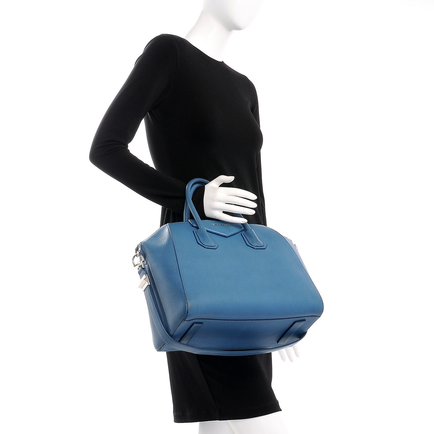 Givenchy Sugar Goatskin Medium Antigona Medium Blue 3 of 13